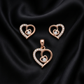 Rosegold Eternal Heart Jewellery Set