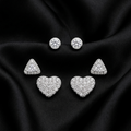 Silver Celestia Stud Earrings Set