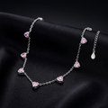 Silver Roselle Heart Necklace