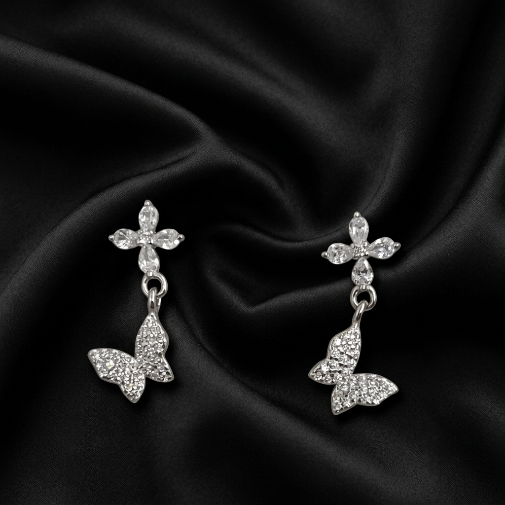 Butterfly Flutter Bloom Drop Earrings