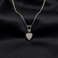 Silver Eternal Heart Link Chain Pendant