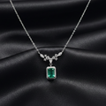 Emerald Radiance Drop Necklace