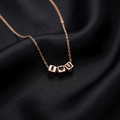 Rose Gold I Love U Pendant Necklace