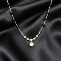 Rose Gold Zircon Drop Mangalsutra