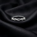 Silver Eternal Twist Adjustable Ring